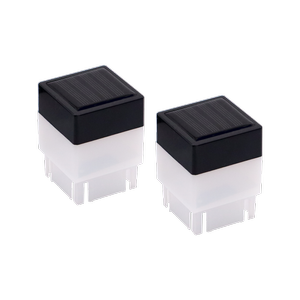ProtectorAl Fence Post Cool White Solar Light - 2 Pack