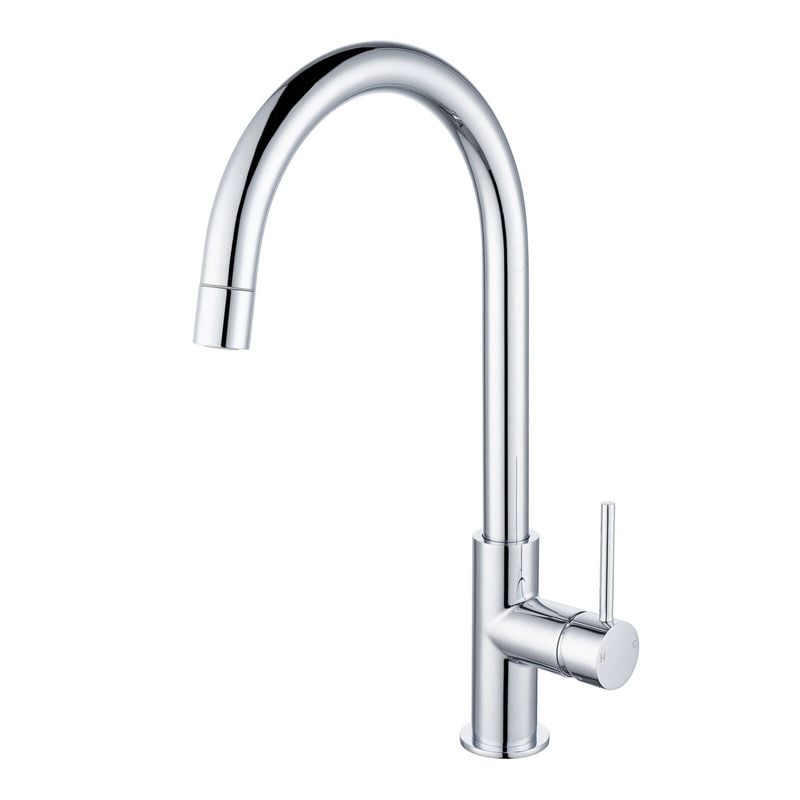Mondella Resonance 25mm Chrome Side Lever Dual Aerator Sink Mixer