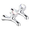 Mondella Cadenza 15mm Clear 1/2 Turn Bath Tap Set WELS 4 Star 7.5L/min