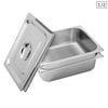SOGA 2X 1/2 GN Pan 10cm With Lid – Stainless Steel