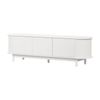 Oikiture TV Cabinet Wooden Entertainment Unit Stand 160cm White