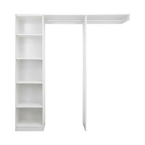 Lugna 1500 - 1800mm White Package 1 Opening Built in Wardrobe Package