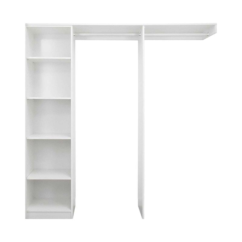Lugna 1500 - 1800mm White Package 1 Opening Built in Wardrobe Package