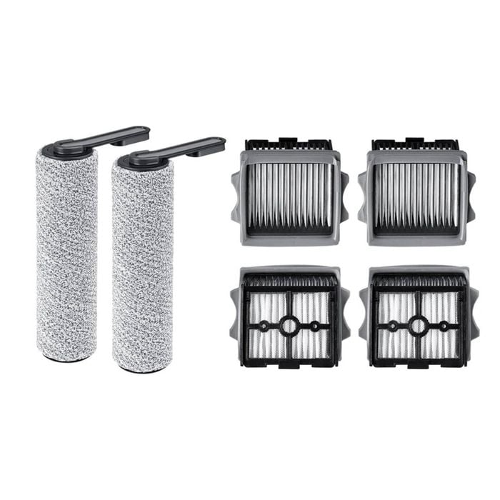 iDeer life 6 Pack Replacemen(4 Filter + 2 Rolling Brush) Kit for Tineco S5 Combo
