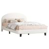 ALFORDSON Bed Frame Double Boucle Mattress Base White