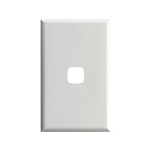 HPM EXCEL 1 Gang Coverplate - White 1 Gang Cover
