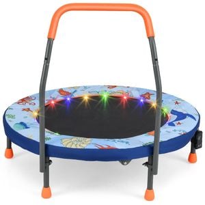 Costway Foldable Kids Trampoline Mini Bouncer Blue
