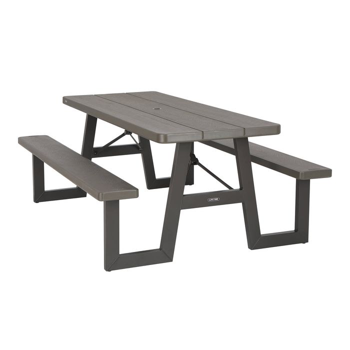 Lifetime 2 Pack 6ft W-Frame Picnic Tables