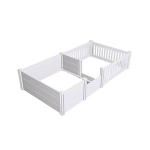 Rooster Farms 1.9m x 0.95m PVC Dog Whelping Box + Playpen Kit - Anti-Crush Rail