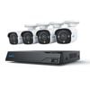 Reolink NVS8-8MB4 - 4K UHD Security System, 8-Channel NVR, 100 ft Crisp Night Vision, 24/7 Recording, Smart Detection