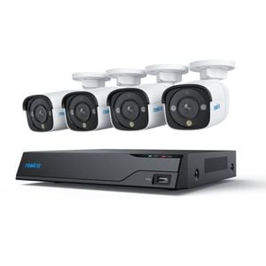 Reolink NVS8-8MB4 - 4K UHD Security System, 8-Channel NVR, 100 ft Crisp Night Vision, 24/7 Recording, Smart Detection