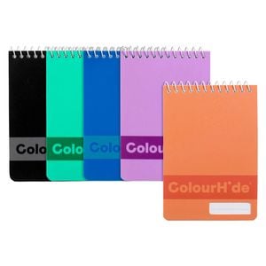 4pc Colourhide Pp Pocket Writing Notebook School Stationery 96-pages Assorted