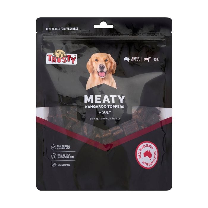 Trusty 400g Kangaroo Toppers Adult Dog Treats