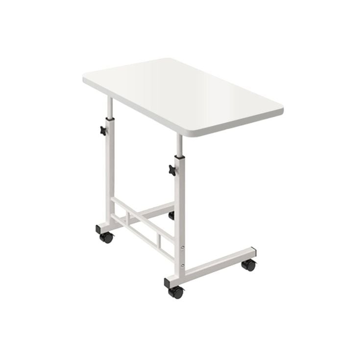 Foret Mobile Laptop Computer Bedside Study Desk Stand Adjustable Portable Table White