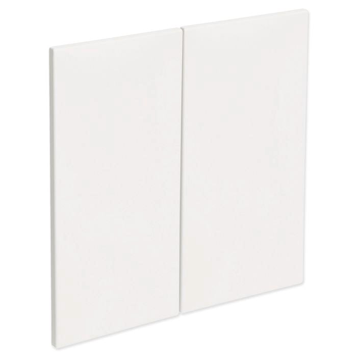 Kaboodle 600mm Egg White Modern Rangehood Cabinet Door - 2 Pack