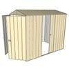 Build-a-Shed 1.5 x 2.3 x 2.3m Single Sliding Side Door Gable Shed - Cream