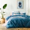 Vintage Design Stonewashed Denim Quilt Cover Set