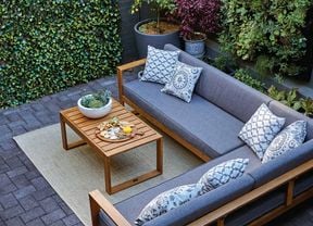outdoor seating area