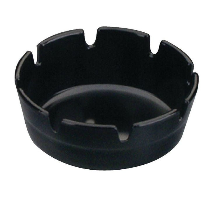 Olympia Ashtray Shatterproof Black Melamine 100mm Tableware Bar Supplies