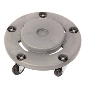 Jantex Bin Dolly Heavy Duty Round Five Swivel Casters Plastic 120l 455mm