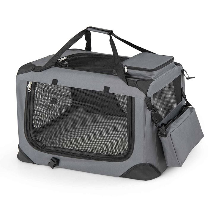 Costway 61cm Collapsible Dog Crate Portable Pet Travel Kennel Cat