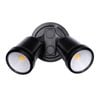 Brilliant Black Raptor III Twin Flood Light