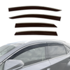 AUSGO Stainless Trim Weather Shields For Lexus NX Series 2014-2021 Weathershields Window Visors Wind Deflectors