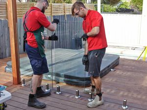 DIY - Header and Step 10 - How to install a frameless glass pool fence  - Aaron