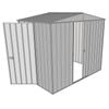 Build-a-Shed 2.3 x 1.5 x 2.3m Front Gable Dual Door Narrow Shed - Zinc