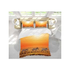 3D Sunset Animal Zebra 81 Bed Pillowcases Quilt Queen Size