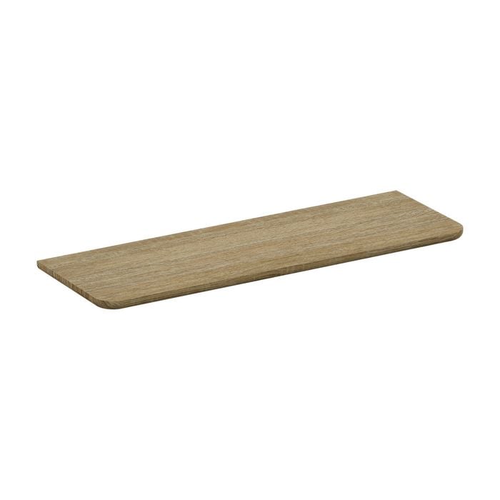 Flexi Storage Home Solutions 600 x 15 x 200mm Oak Curved Shelf