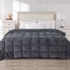 Dreamz 500GSM Velvet Quilt Blanket Super King Grey