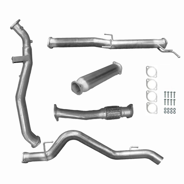 Ignite Exhausts Turbo Back For Mitsubishi Mr Triton 2.4l 3" No Cat & Hotdog Raw Aluminised Steel