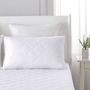 Dreamaker Quilted Cotton Cover Pillow Protector (twin Pack)