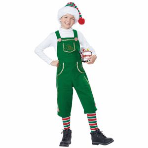 Toymaker Elf Santa Helper Christmas Festival Fancy Dress Up Boys Costume XS