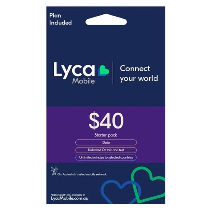 Lycamobile 40 Prepaid Starter Pack