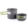 Lifebay Camping Cookware Kit Portable 2-Pot Green