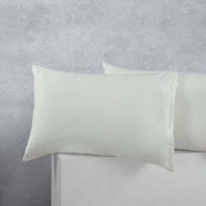 Accessorize Bedroom Collection 48cm x 73cm White Standard Cotton Polyester 2 Pack Pillowcases