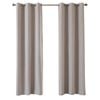 Windoware 120 x 223cm Natural Flynn Bonded Blockout Eyelet Curtain - 1 Pack