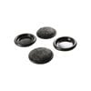 Surface Gard 30mm Brown Carpet Base Round Castor Cup - 4 Pack