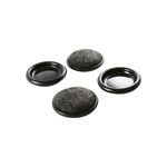 Surface Gard 30mm Brown Carpet Base Round Castor Cup - 4 Pack