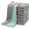 12 Pack Kitchen Cloth Dish Towels Super Absorbent Coral Velvet