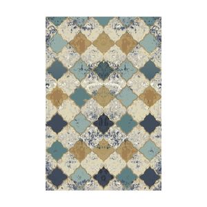 Urban Style Bazaar Printed Microfibre Rug Decor Turkish Tiles 160x240cm