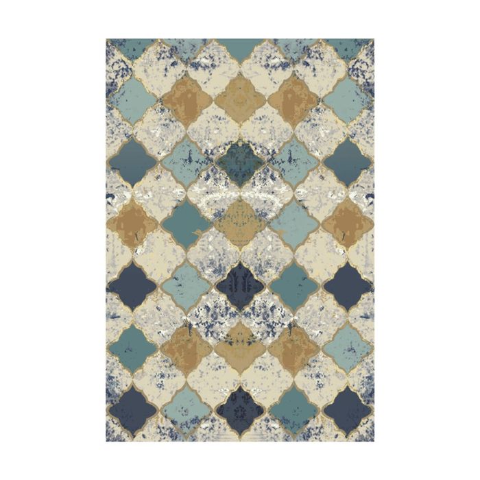 Urban Style Bazaar Printed Microfibre Rug Decor Turkish Tiles 160x240cm