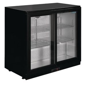 Polar G-series Back Bar Cooler Under Counter Drinks Fridge With Sliding Doors 198l 850h X 900w X 520dmm