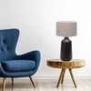 Vencha Venus Ceramic Table Lamp - Black
