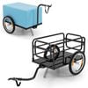 Costway Bike Cargo Trailer Bicycle Utility Luggage Cargo Trailer Black