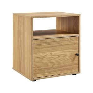 Lanie Bedside Unit Side Table 1 Door Oak