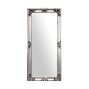 Elegant Collections Antique Silver French Provincial Mirror Medium