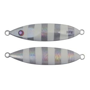 Finesse Slow Pitch Flutter Jig, 100gm, Silver White, 2 Pack